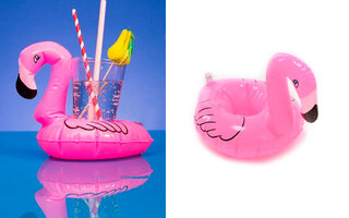 Bóia para Drinks - Flamingo