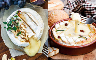 Queijo camembert de forno