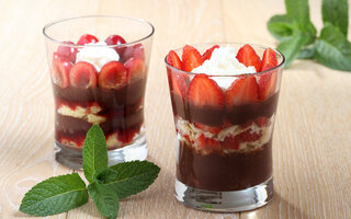 Pavê de morango com Nutella
