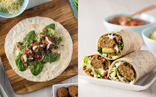 Wrap de falafel