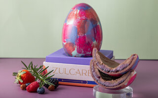 Ovo Frutas Vermelhas e Gianduia com Alecrim Crocante, da Zulcare