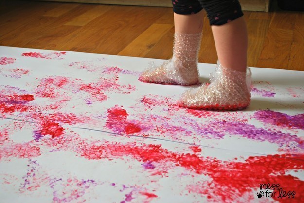 Pintura com pegadas